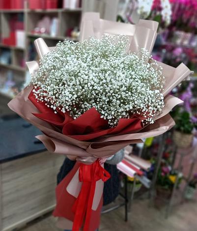Букет цветов из: Гипсофила в Рождествено