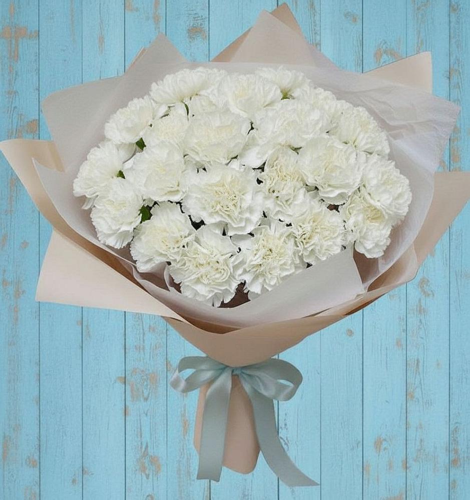 Букет цветов из: Гвоздики в Рождествено