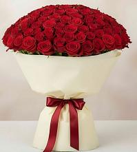 Букет 101 Красная роза Милано в Рождествено