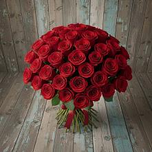 Букет 55 Красных роз Фридом #REPLACE_PRED# Рождествено