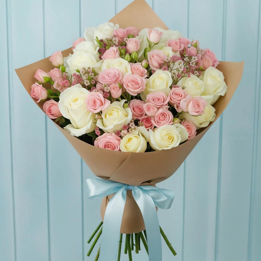 Букет цветов из: Розы в Рождествено