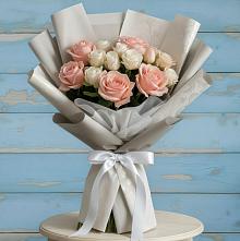 Букет цветов из:  Розы #REPLACE_PRED# Рождествено