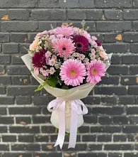 Букет цветов из:  Герберы и Хризантемы в Рождествено