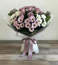 Букет цветов из:  Хризантемы и Розы в Рождествено