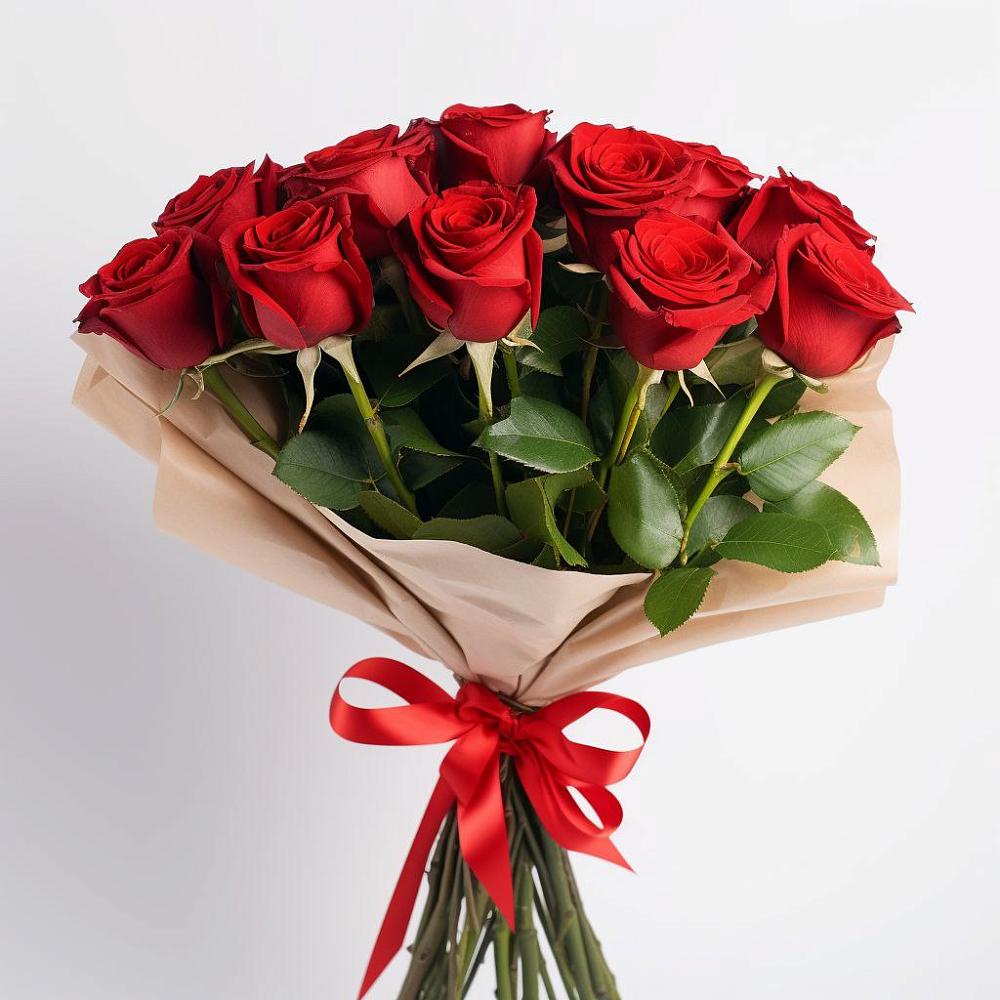 Букет 11 Красных роз Эдлесс Лав в Рождествено